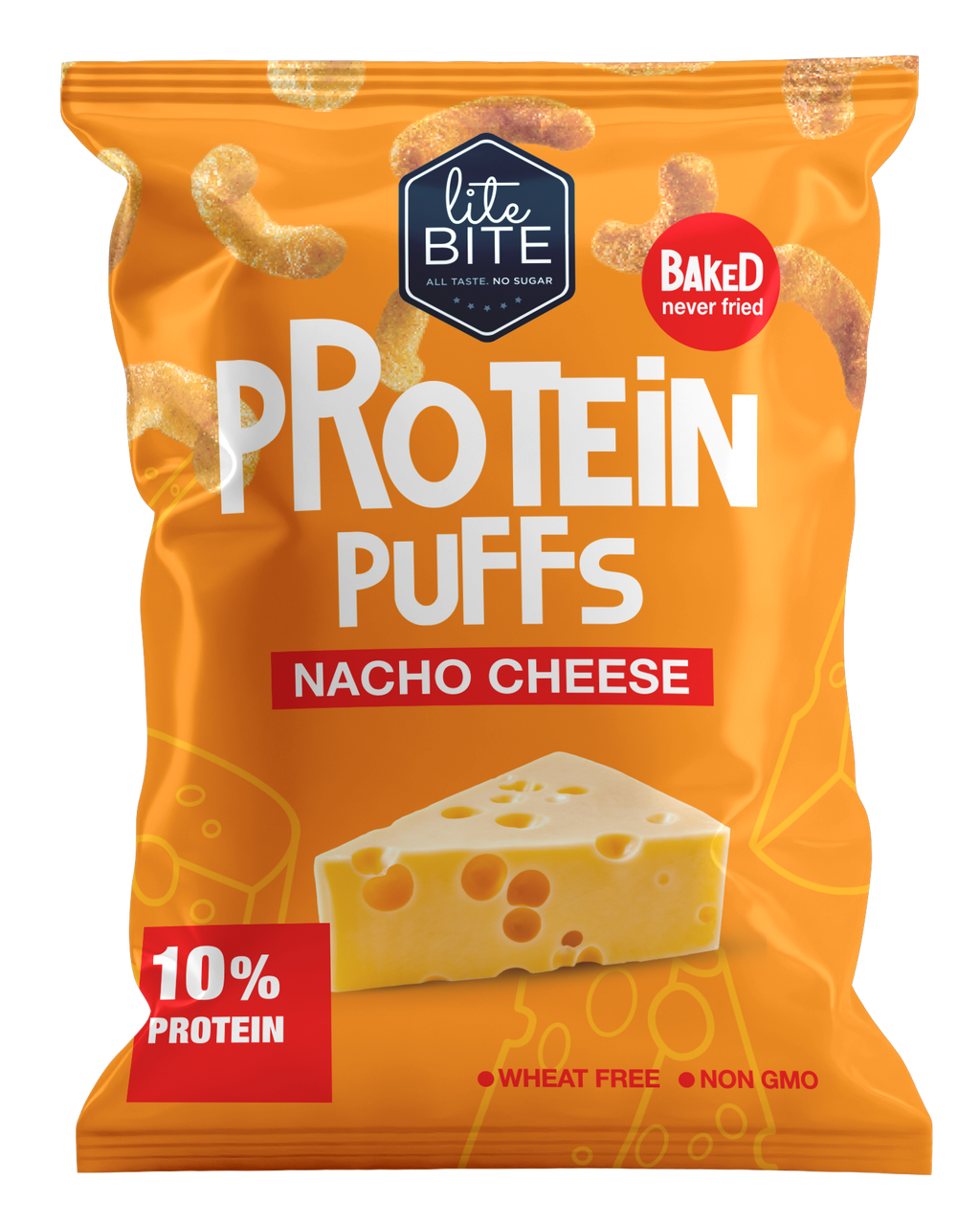 Protein Puffs - Natcho Cheese بروتين بافس - الجبنة الناتشو