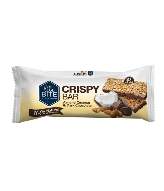 Almond Coconut Crispy Bar - لوز وجوز هند كرسبي بار