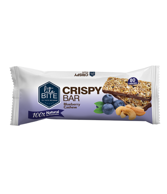 Blueberry Cashew Crispy Bar - توت وكاچو كرسبي بار