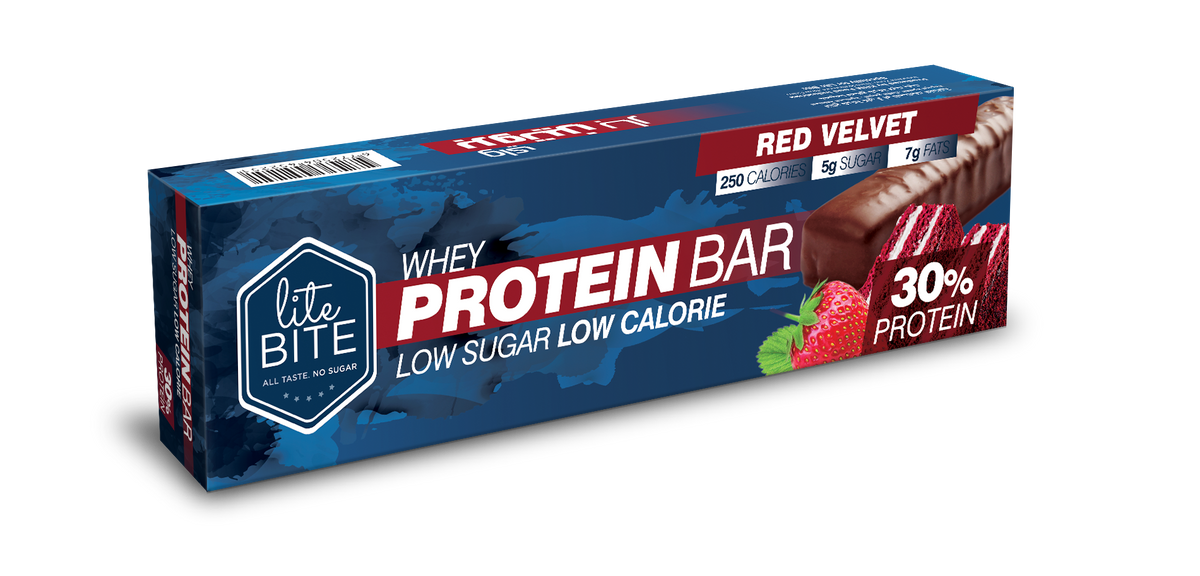 Red Velvet Protein Bar - بروتين بار كيكة الفراولة